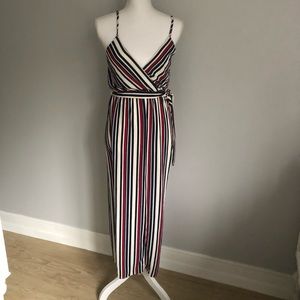 Aqua Wide Leg Jumpsuit